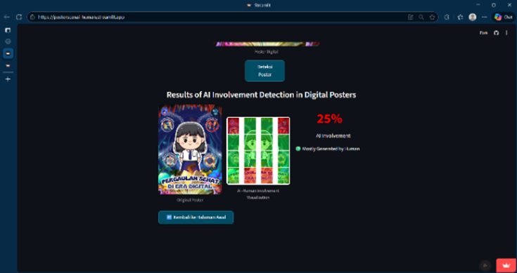 A Patch-Based Voting Framework with MobileNetV2 for Identifying AI-Generated Visual Content in Digital Poster